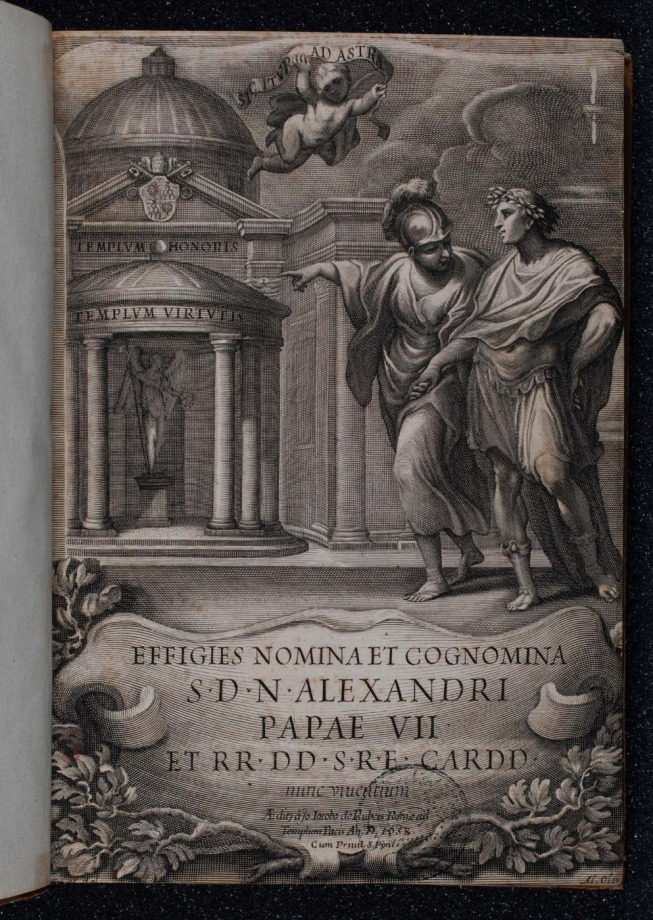 EFFIGIES NOMINA ET COGNOMINA S.D.N. ALEXANDRI PAPAE VII. ET RR. DD. S.R.E. CARD. nunc viuentium
