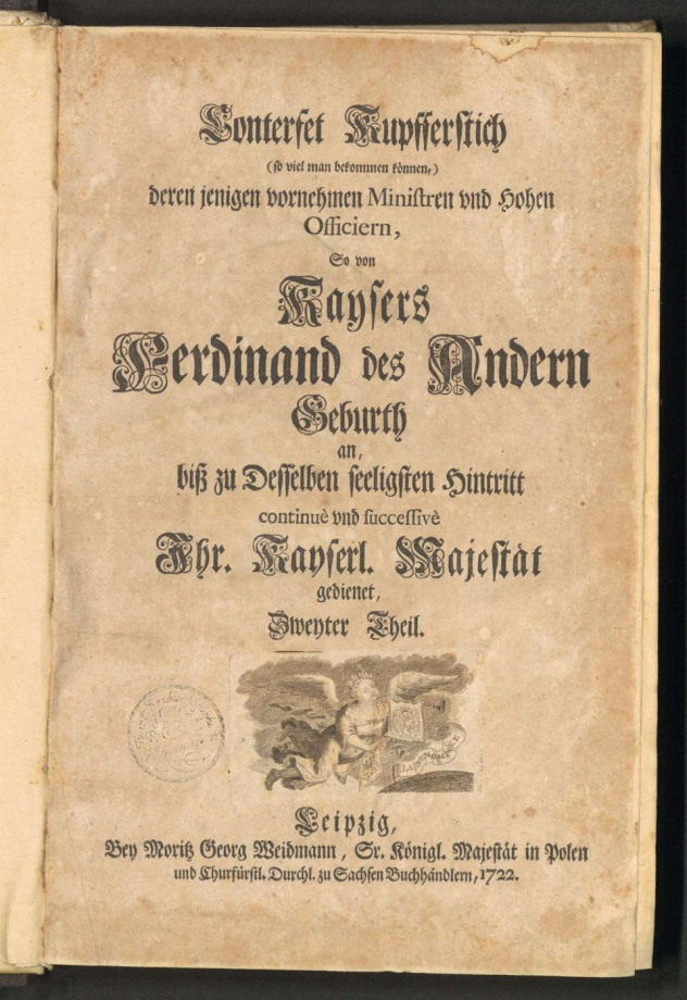 Conterfet Kupfferstich (so viel man bekommen können,) deren jenigen vornehmen Ministren vnd Hohen Officiern