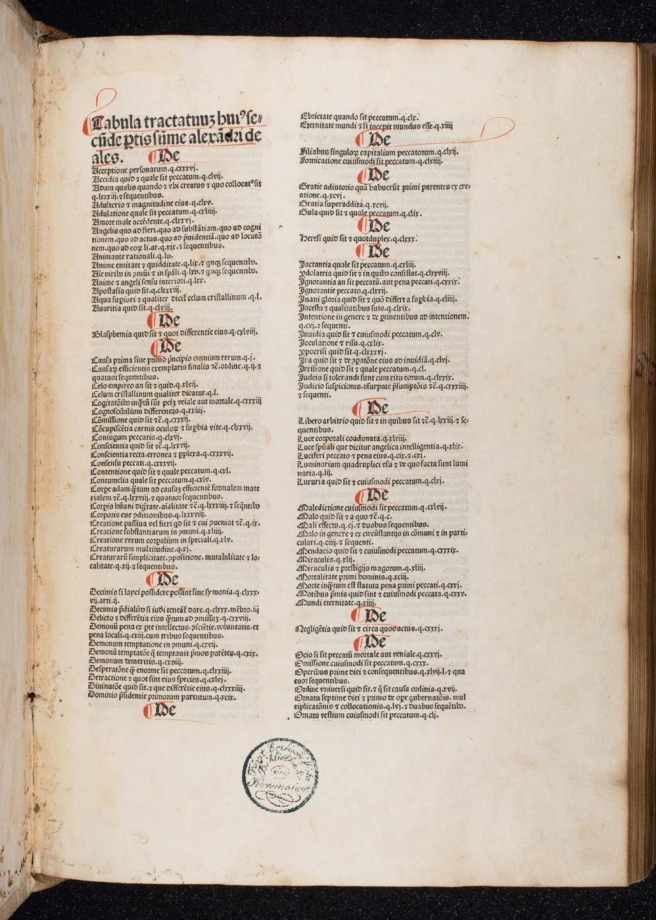 Summa universae theologiae.