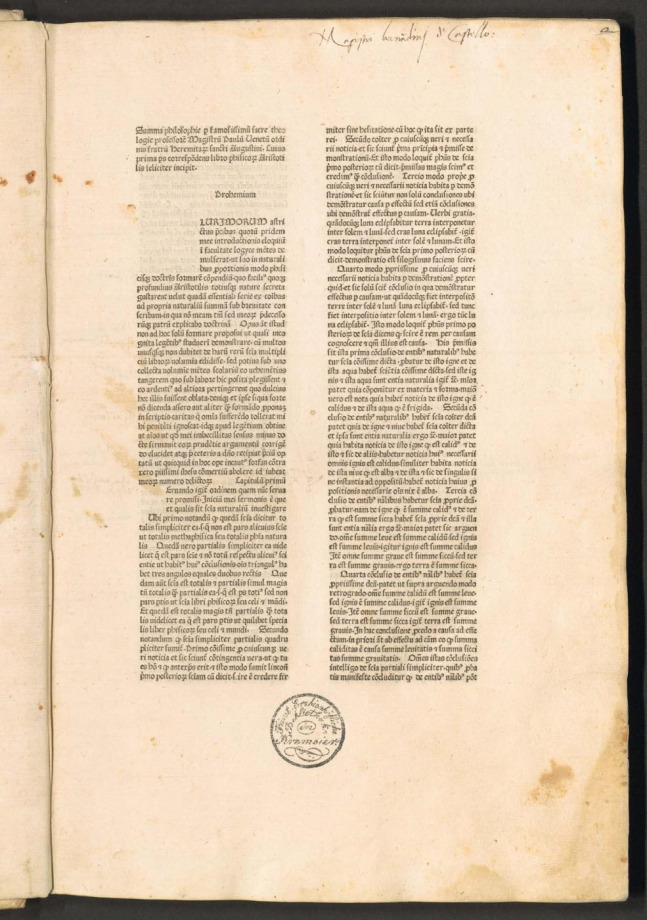 Expositio librorum naturalium Aristotelis 