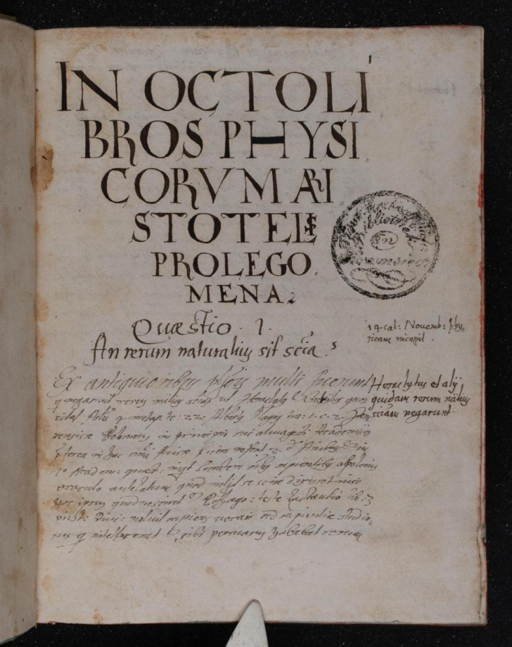 Disputationes super octo libros Physicorum Aristotelis