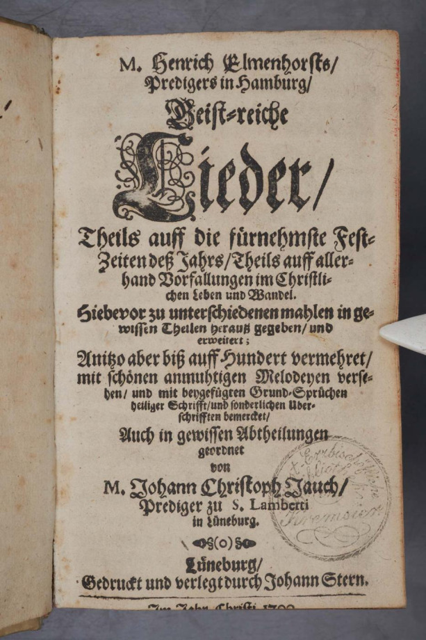 M. Henrich Elmenhorsts, Predigers in Hamburg, Geist-reiche Lieder