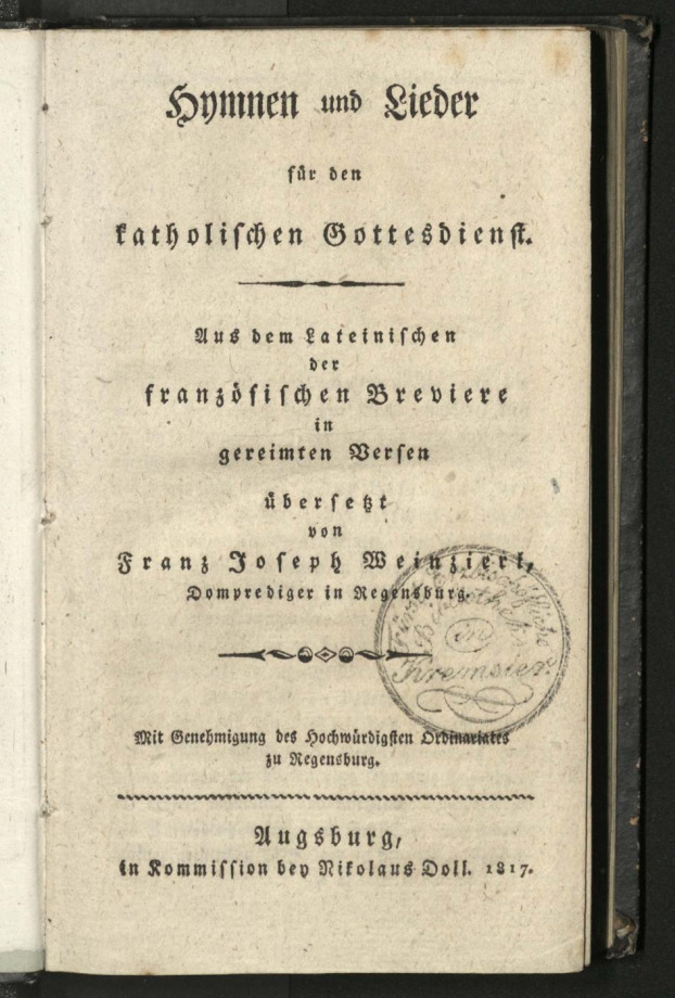 Hymnen und Lieder für den katholischen Gottesdienst 