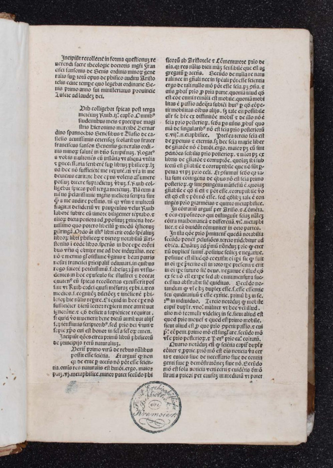 Quaestiones super Physicam Aristotelis 