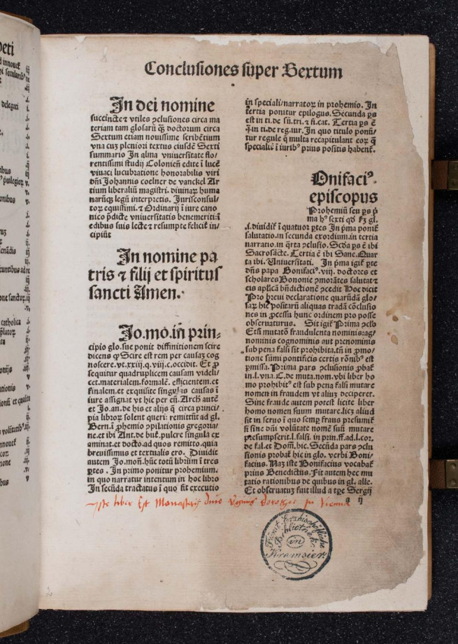 Summarium textuale et conclusiones super Sextum, Clementinas et Decretales extravagantes Johannis XXII 