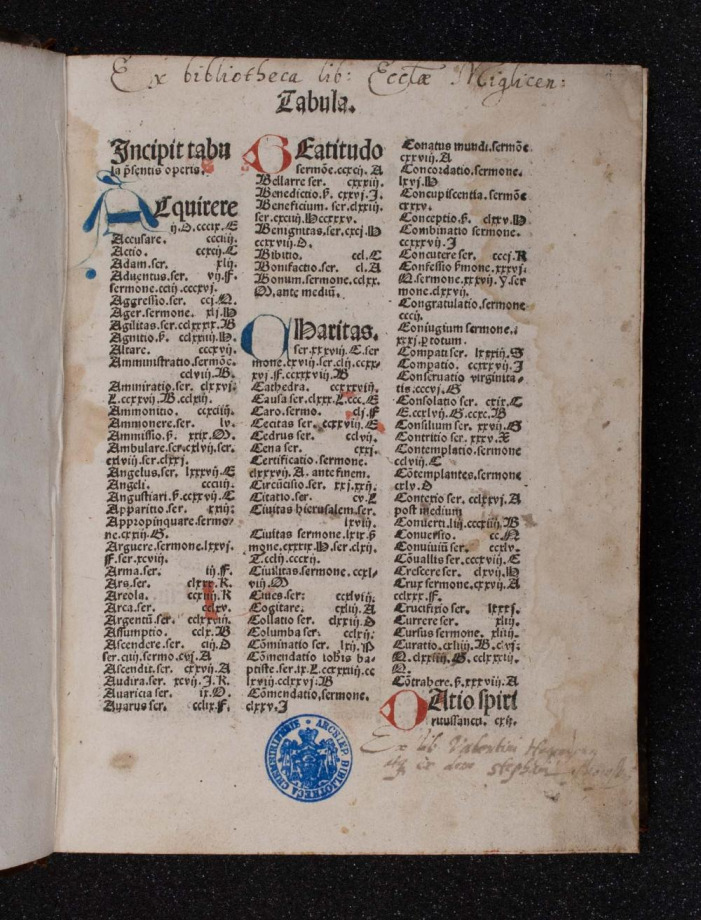Sermones de tempore et de sanctis cum promptuario exemplorum 