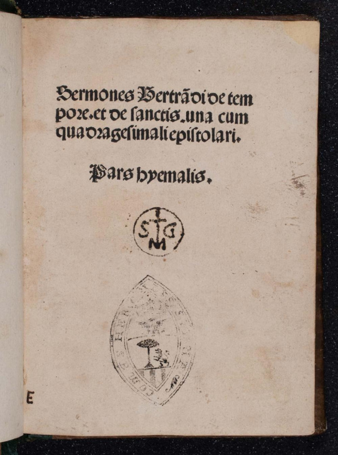 Sermones de tempore et de sanctis, una cum quadragesimali epistulari.