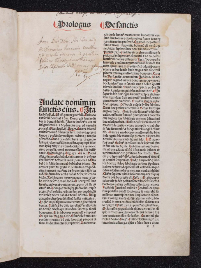 Sermones de tempore et de sanctis, sive Hortulus reginae.