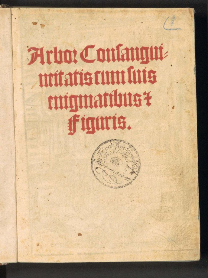 Arbor consanguineitatis cum suis enigmatibus et figuris 