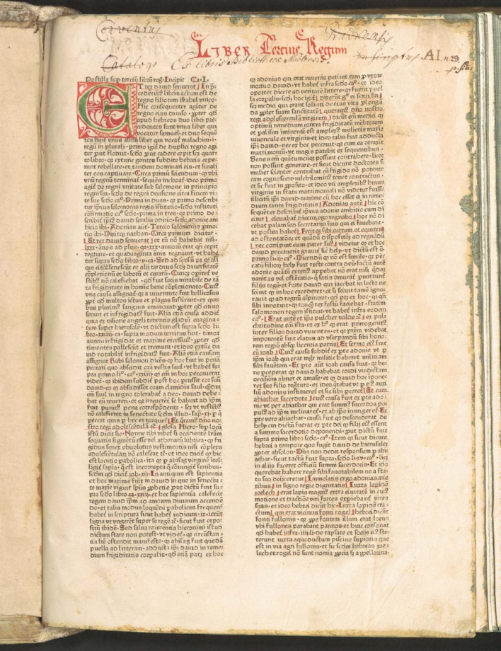 Postilla litteralis super totam Bibliam