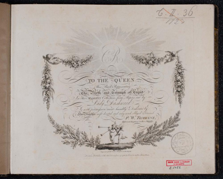 TO THE QUEEN This Book Representing The Birth and Triumph of the Cupid