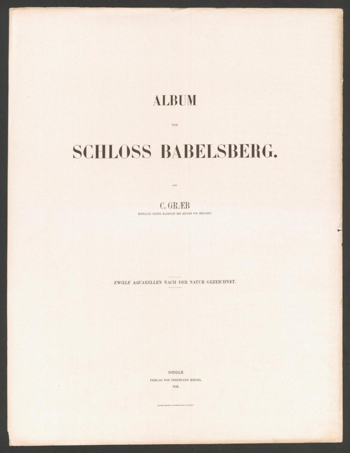 ALBUM VON SCHLOSS BABELSBERG