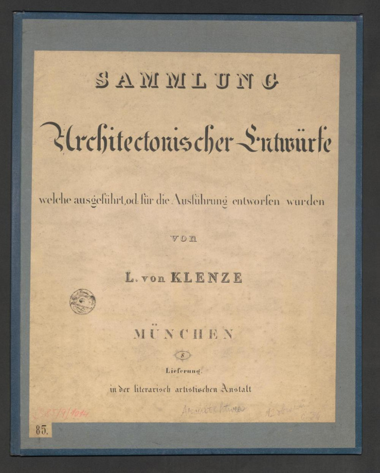 SAMMLUNG Architectonischer Entwürfe 