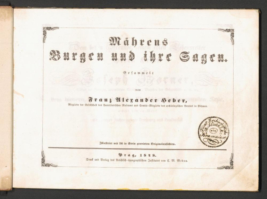 Mährens Burgen und ihre Sagen 