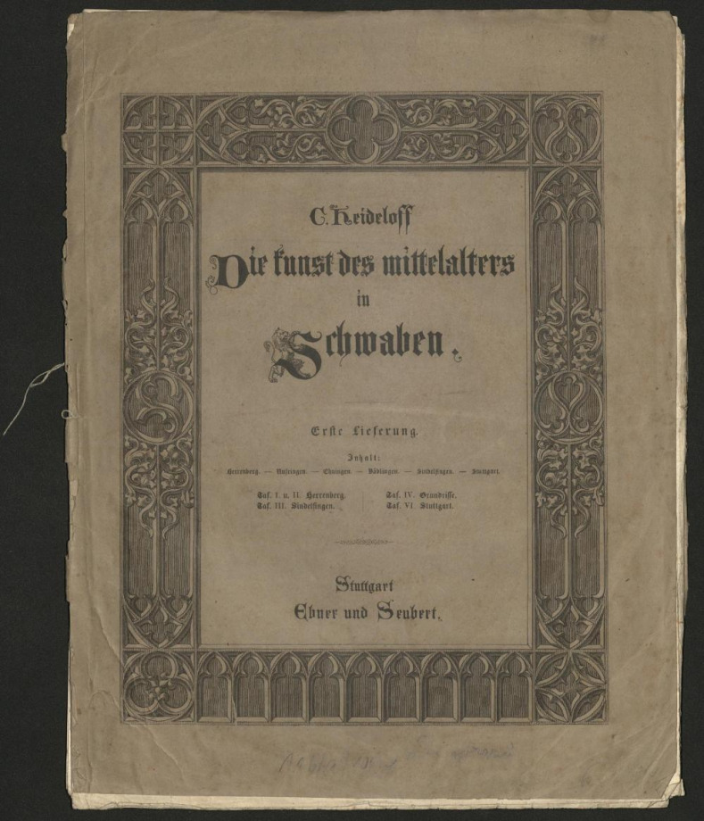DIE KUNST DES MITTELALTERS IN SCHWABEN