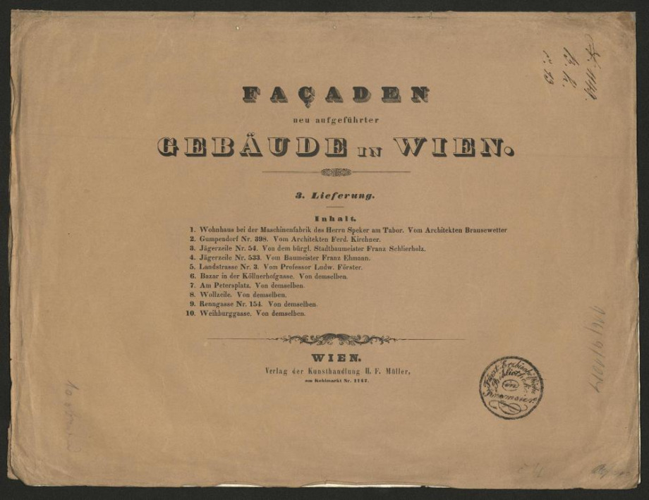 Façaden neu aufgeführter Gebäude in Wien