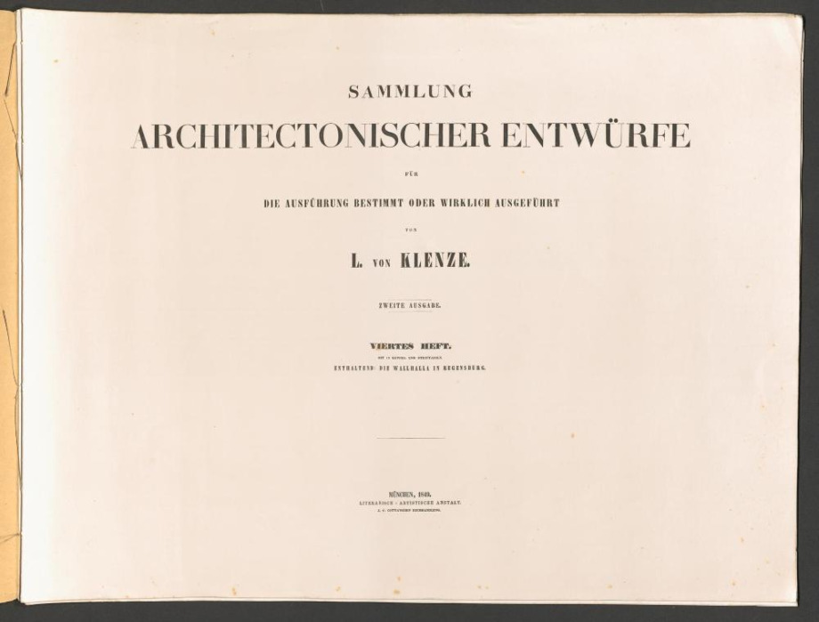 SAMMLUNG ARCHITECTONISCHER ENTWÜRFE