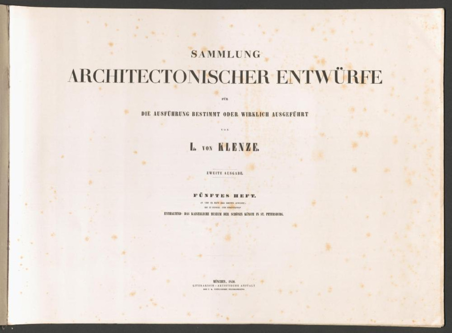 SAMMLUNG ARCHITECTONISCHER ENTWÜRFE