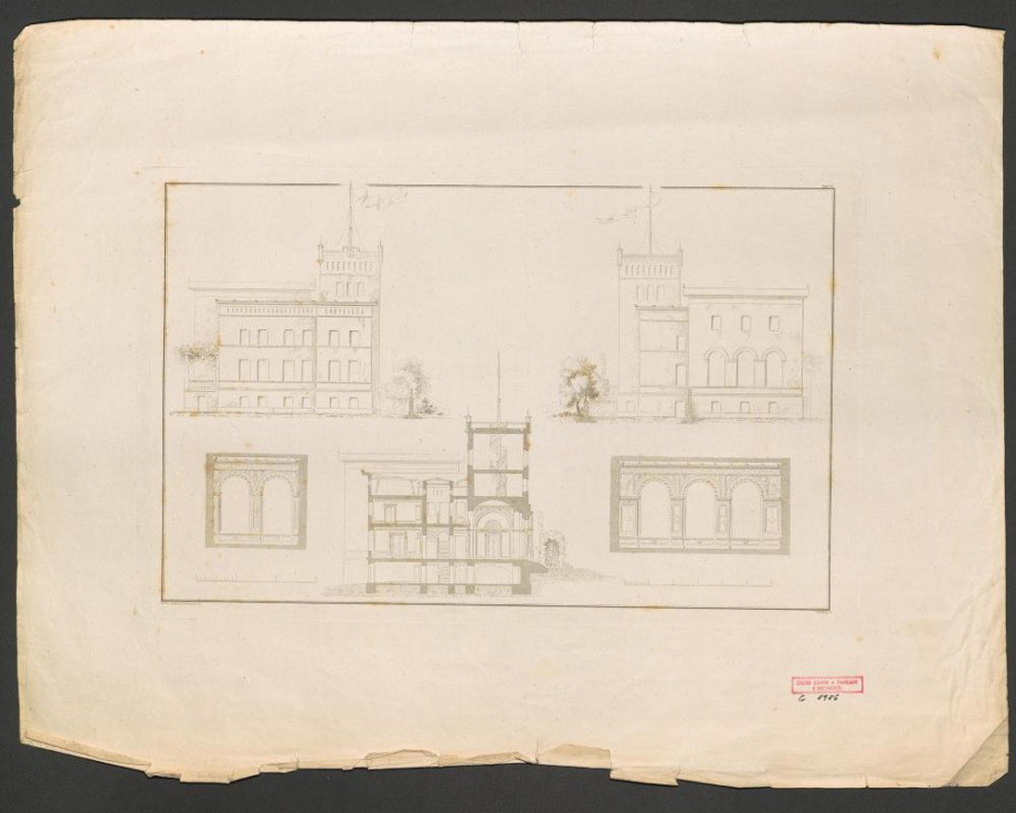 [Sammlung von Zeichnungen aus dem Gebiete der höhern Baukunst] 