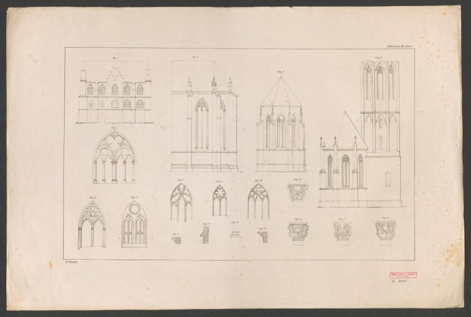 [Sammlung von Zeichnungen aus dem Gebiete der höhern Baukunst]