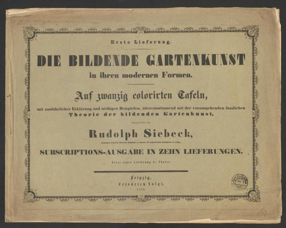 DIE BILDENDE GARTENKUNST in ihren modernen Formen