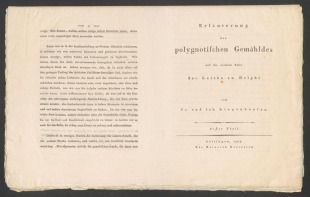 Erläuterung des polygnotischen Gemähldes auf der rechten Seite der Lesche zu Delphi.