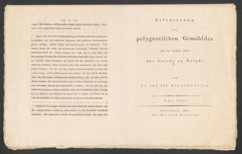 Erläuterung des polygnotischen Gemähldes auf der rechten Seite der Lesche zu Delphi.
