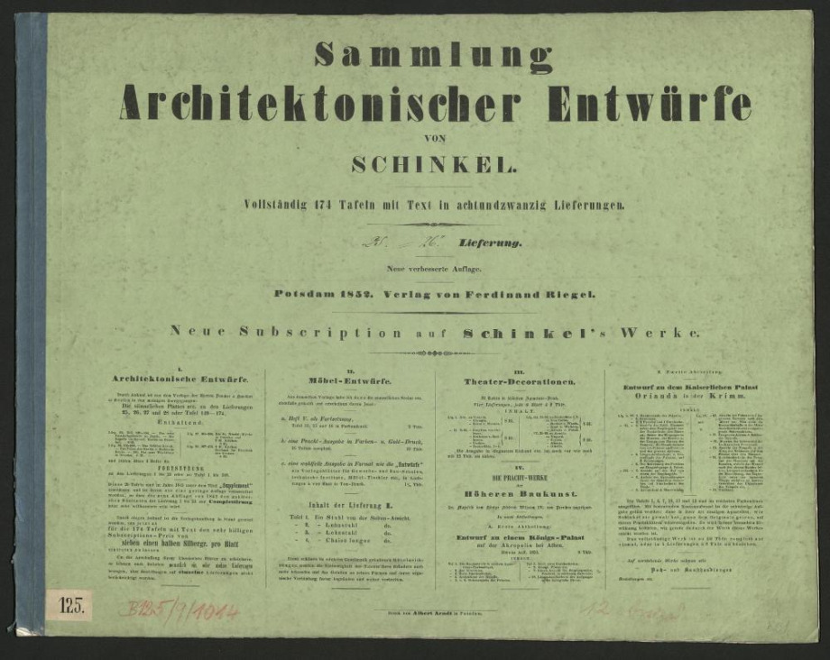 Sammlung Architektonischer Entwürfte