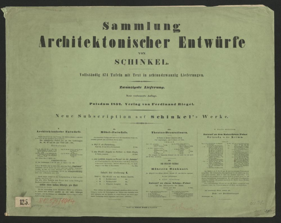 Sammlung Architektonischer Entwürfte