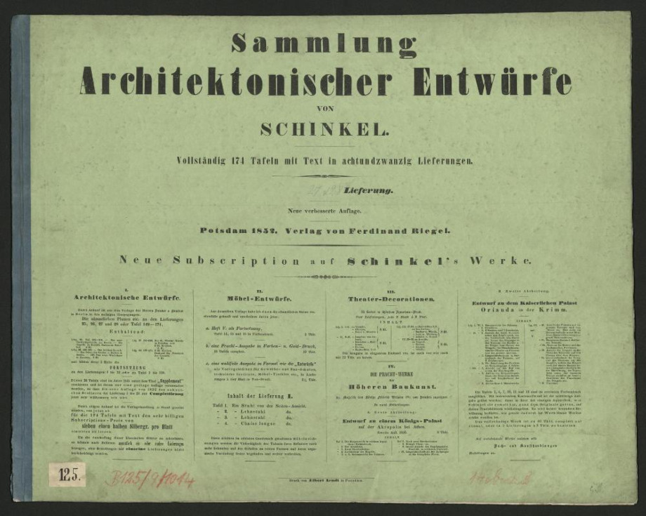 Sammlung Architektonischer Entwürfte