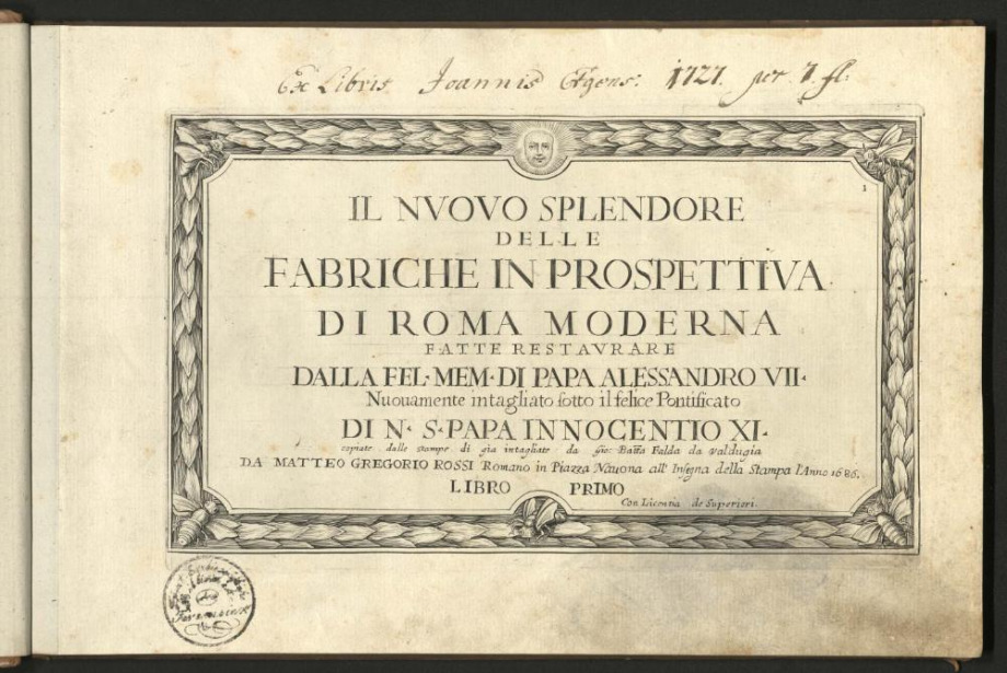 IL NVOVO SPLENDORE DELLE FABRICHE IN PROSPETTIVA DI ROMA MODERNA