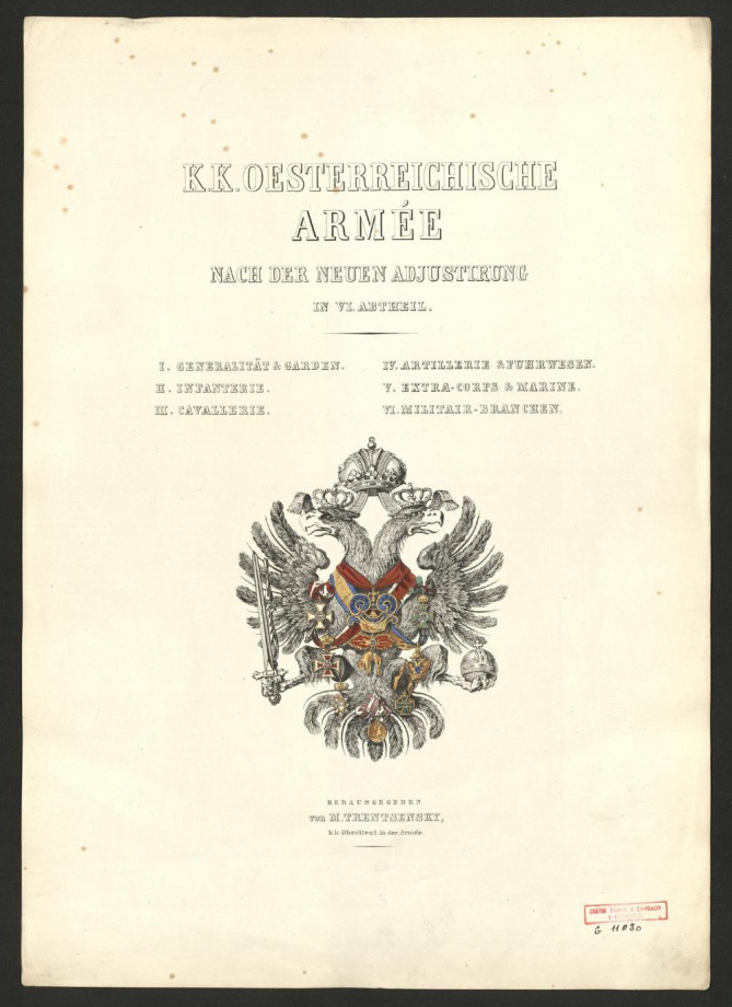 K[AISERLICH]-K[ÖNIGLICHE] OESTERREICHISCHE ARMÉE NACH DER NEUEN ADJUSTIRUNG
