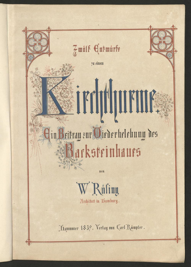 Zwölf Entwürfe zu einem Kirchthurme