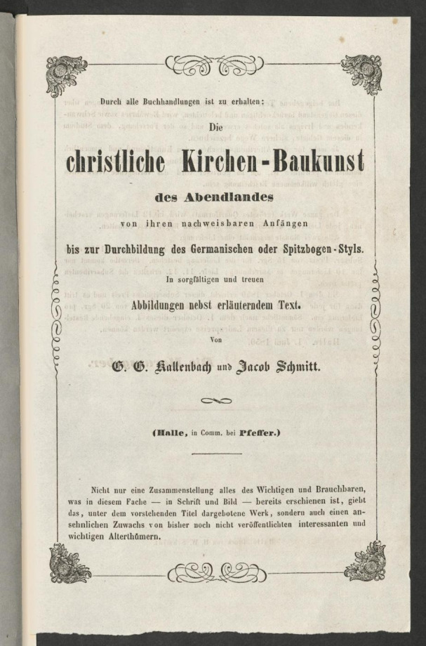 Die christliche Kirchen-Baukunst des Abendlandes