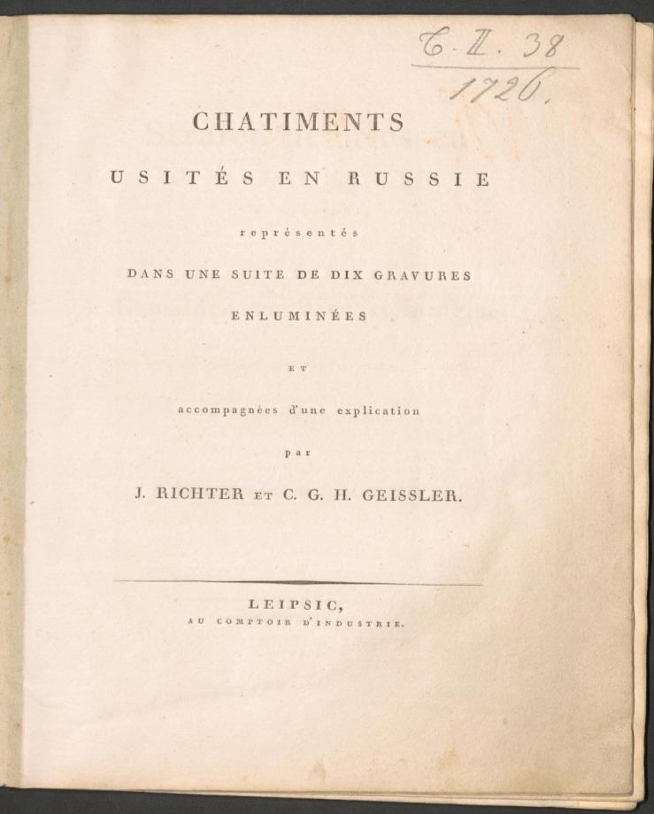 CHATIMENTS USITÉS EN RUSSIE