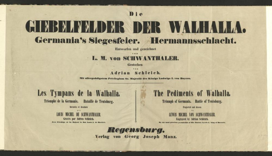 Die GIEBELFELDER DER WALHALLA