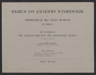 WILHELM VON KAULBACH'S WANDGEMAELDE IM TREPPENHAUSE DES NEUEN MUSEUMS ZU BERLIN