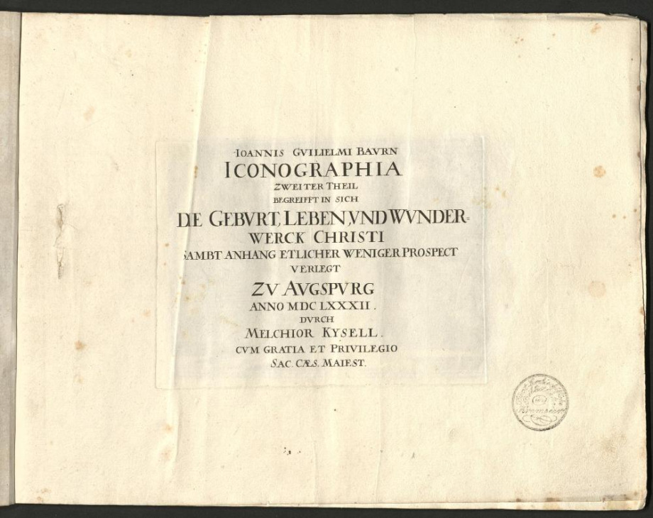 IOANNIS GVILIELMI BAVRN ICONOGRAPHIA