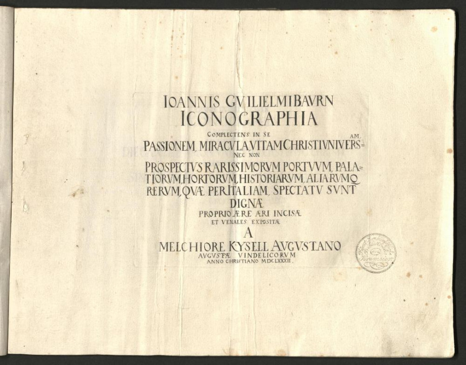 IOANNIS GVILIELMI BAVRN ICONOGRAPHIA
