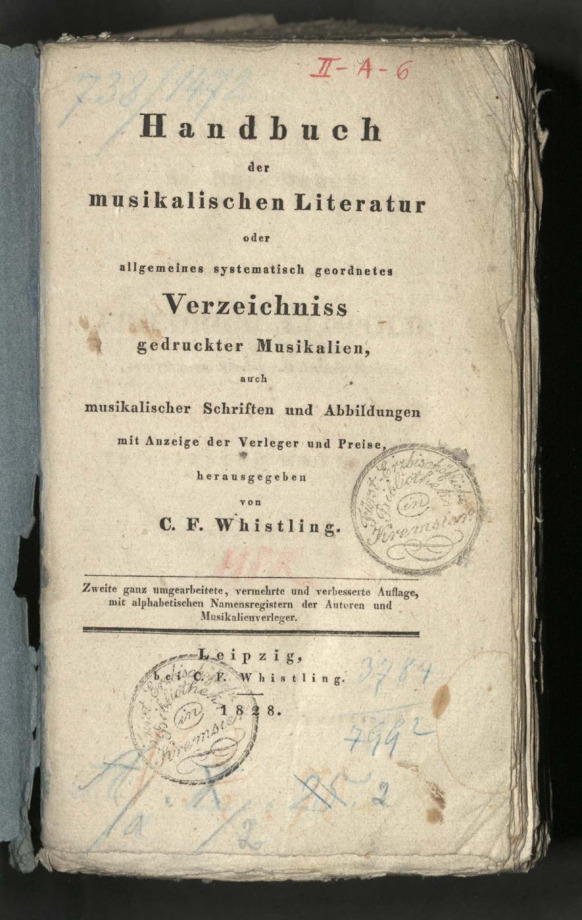 Handbuch der musikalischen Literatur
