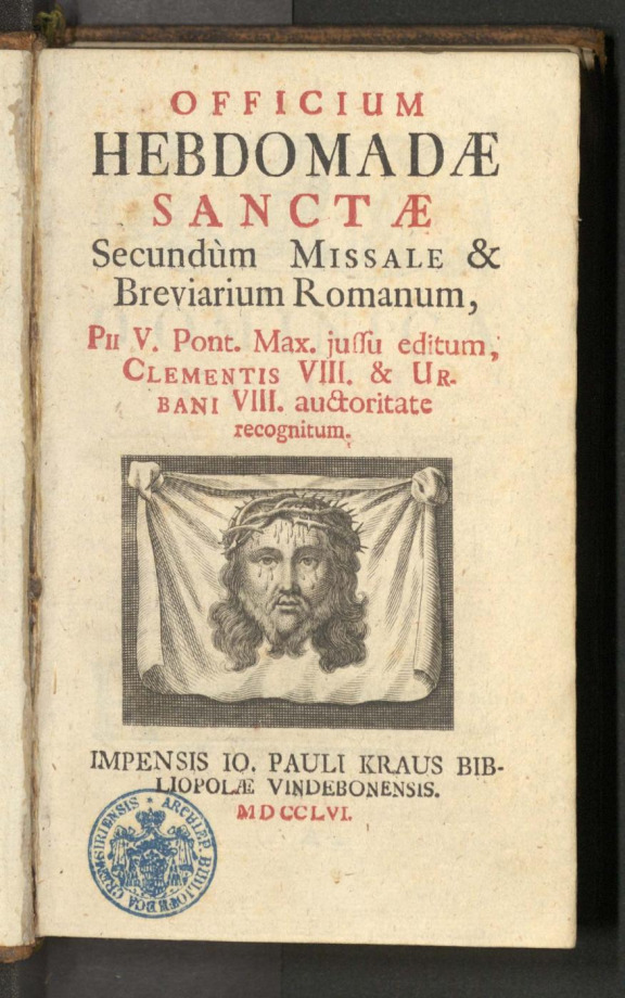 OFFICIUM HEBDOMADAE SANCTAE