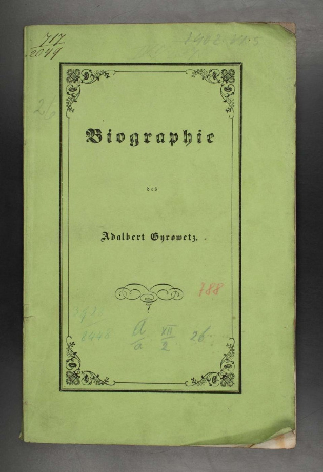Biographie des Adalbert Gyrowetz 