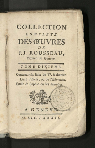 COLLECTION COMPLÈTE DES OEUVRES.