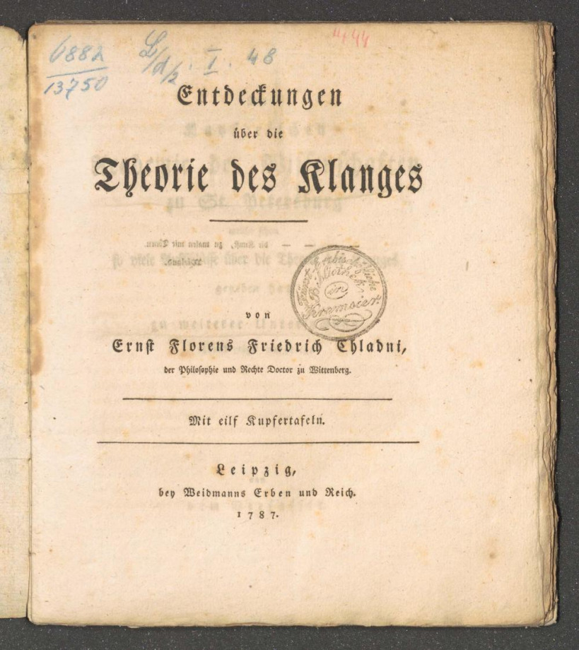 Entdeckungen über die Theorie des Klanges