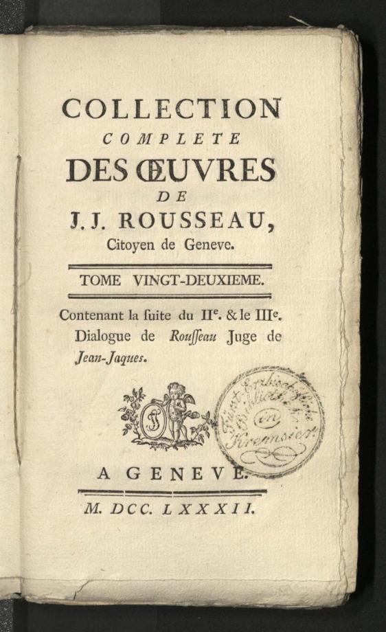COLLECTION COMPLÈTE DES OEUVRES.