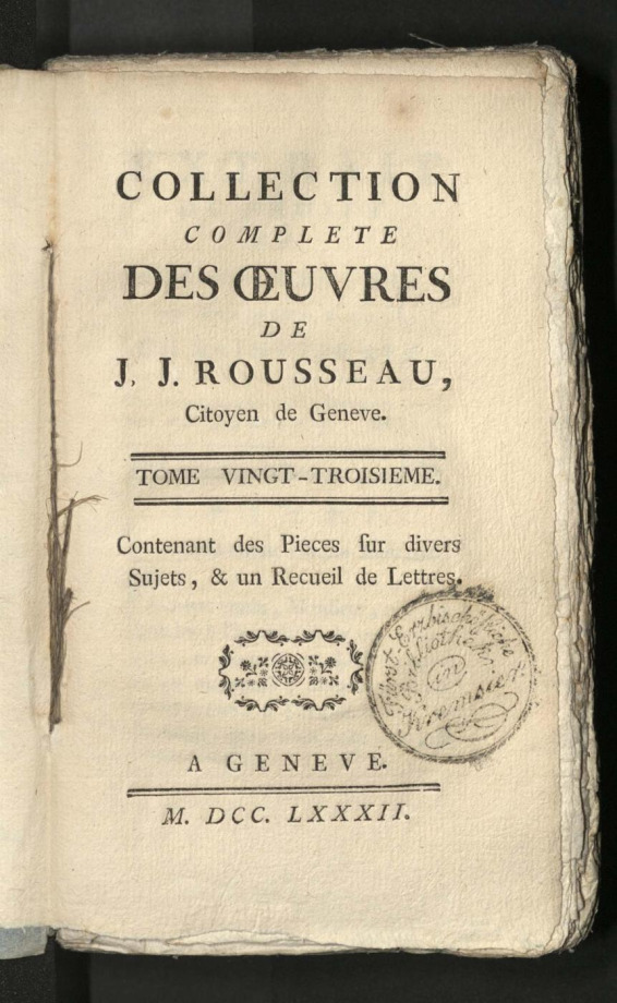 COLLECTION COMPLÈTE DES OEUVRES.