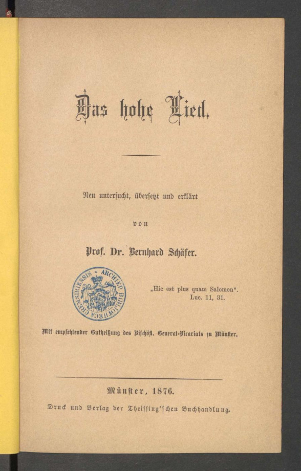 Das hohe Lied 