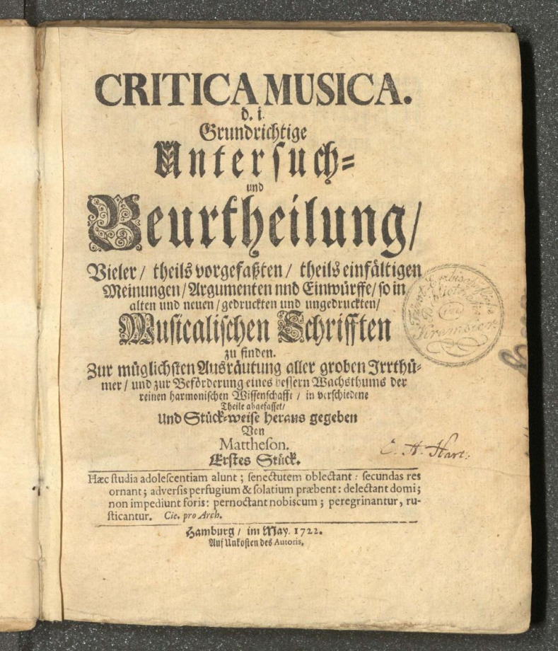 CRITICA MUSICA