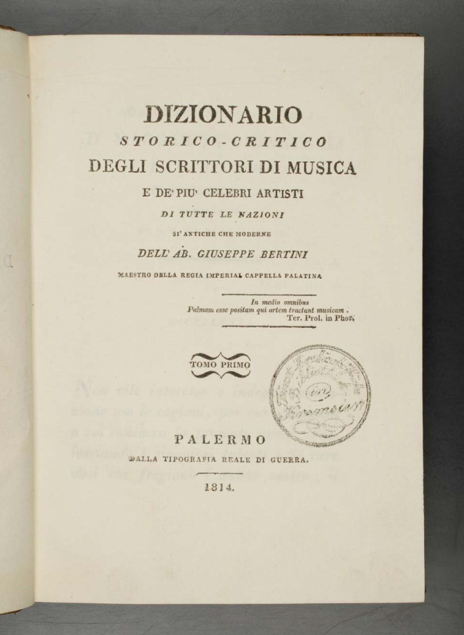 Dizionario storico-critico degli scrittori di musica