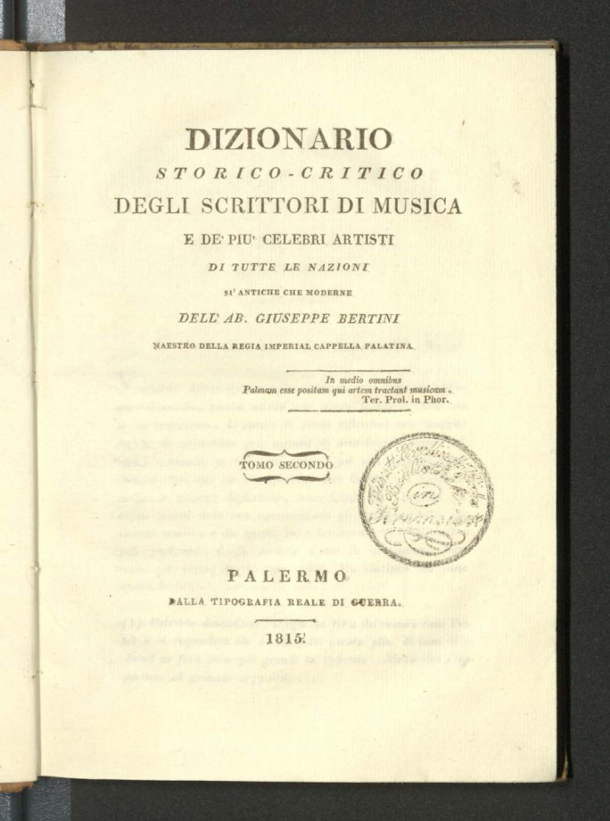 Dizionario storico-critico degli scrittori di musica